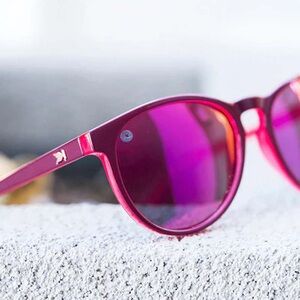 Mai Tai Knockaround Burgundy Watermelon Geode frames Polarized Sunglasses